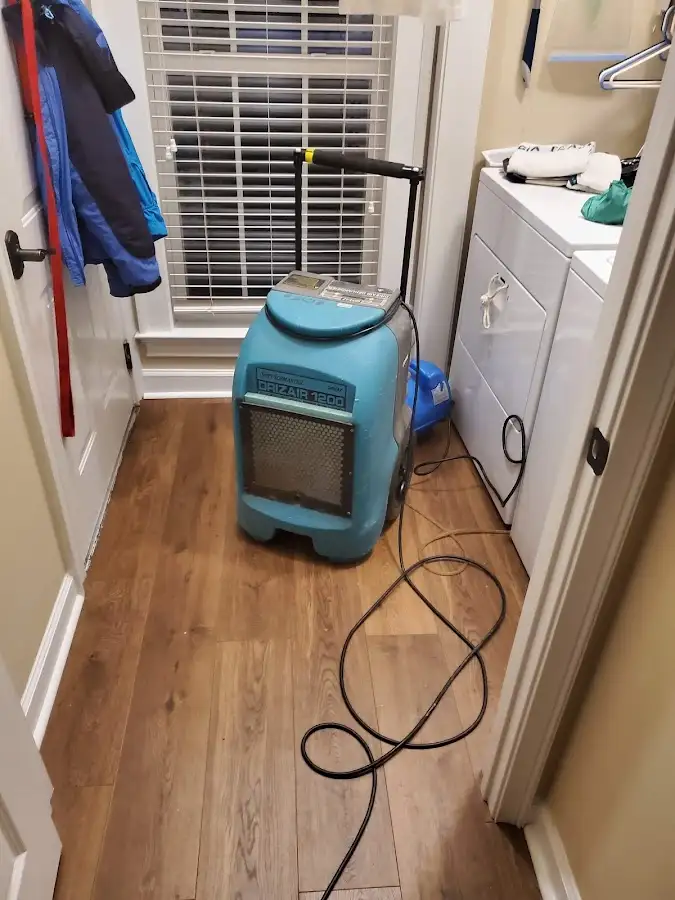 Commercial dehumidifier deployed for Flood Damage Cleanup in Malvern